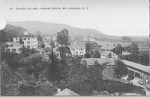 SA1670 - View of New Lebanon village looking south. Identified on the front., Winterthur Shaker Photograph and Post Card Collection 1851 to 1921c